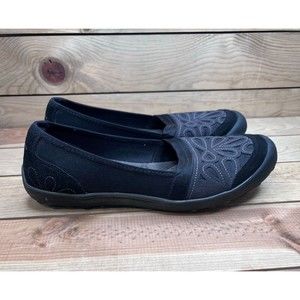 Skechers Women's Black Relaxed Fit Memory Foam Slip-On Shoes Size 8.5